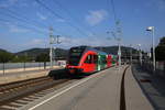 5062.01 der Steiermärkischen Landesbahn verlässt die Betriebsstelle Don Bosco gen Weiz am 25.