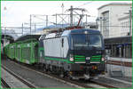 193.729 durchfährt mit einem  Leerzug  den Bahnhof Graz Hauptbahnhof.