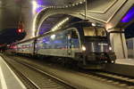 Der D852 von Graz Hbf nach Wien Hbf besteht planmäßig aus einer 1144 und zwei Reisezugwagen.