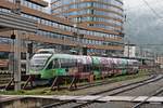 Am Vormittag des 06.07.2018 stand ÖBB 4024 088-9  VVT - Verkehrsverbund Tirol  auf einem Abstellgleis im nördlichen Vorfeld des Innsbrucker Hauptbahnhofes abgestellt udn wartete auf seinen nächsten Einsatz.