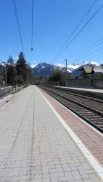 Bahnhof Kitzbhel Hahnenkamm, Blickrichtung Kitzbhel.