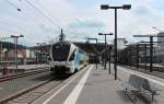 4020 001 von der Westbahn steht am 26.05.2015 in Salzburg Hbf und wartet auf die Abfahrt als WB 925 (Salzburg Hbf - Wien Westbahnhof) nach Wien Westbahnhof.