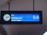 Der Railjet sollte eigentlich bis nach Budapest fahren nur wegen  Streik Ungarn  ist er am Wien Westbhf geblieben am 14.12.08
