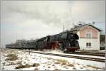 Beim Winterdampf im Hausruck fhrt die Dampflok 01.533 der GEG mit SDZ 16188 von Simbach nach Attnang-Puchheim.