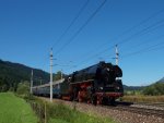 01.533 mit Sdz 17195 bei Km 126,4 nach Hochfilzen am 19.8.12 