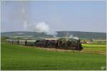 Die beiden Dampfer 17c372 + 52 100 auf der Rckfahrt vom 4.Oldtimertreffen in Ernstbrunn.