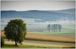 SR 16254 von Korneuburg nach Ernstbrunn, am 27.9.2009 vom Mollmannsdorfer Berg aus fotografiert.