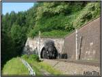 Dampflok 52.4984 Eberhard mit Sonderzug von Judenburg nach Wien kommt aus dem Annabergtunnel bei St.Michael i.Stmk.