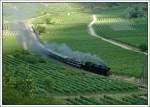 52.4984 mit ihrem Sonderzug R 16326 kurz vor Weienkirchen in der Wachau am 23.6.2007.