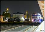 Blauer Blitz VT 5145.01 mit Sonderzug R 16641 von Graz-Kflacher Bahnhof nach Lieboch anllich der Langen Nacht der Museen.Im Hintergrund sind die Dampfloks 52.1227 und 671 der GKB zu sehen.