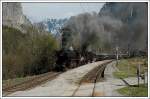 52.7612 und der 50.1171 der Firma Brenner&Brenner am 19.4.2008 mit dem Sonderzug E 16317 (Hersbruck-Selztal), welchen sie in St.