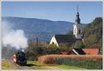 52.1227 mit ihrem SPz 8522 von Wies-Eibiswald nach Graz, welcher anlsslich der Feierlichkeiten  135 Jahre Wieserbahn , 95 Jahre Stellwerk Deutschlandsberg, 55 Jahre Roter Blitz, 30 Jahre