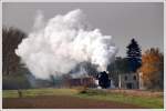 Teleaufnahme der 52.7612 mit dem Planrbenzug VG 75013 von Mistelbach nach Hohenau am 31.10.2009 nchst der Ladestelle Bullendorf.