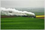 Die beiden Dampfloks 52.100 & 52.4984 fahren als SREX 16170 von Korneuburg nach Ernstbrunn zum 3.Oldtimertreffen.