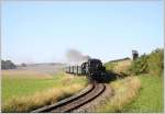 Die 52 100 fhrt mit REX 7399 von Ernstbrunn nach Korneuburg.