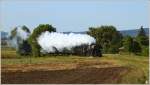 Dampflok 52.100 fhrt mit dem Erlebniszug 7390  Leiser Berge  von Korneuburg nach Ernstbrunn.