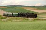 Sonderzug auf der Rckfahrt vom Oldtimerfest, aufgenommen im Gleisbogen von Hetzmannsdorf.