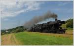 IGE-Eisenbahn Romantik sterreich Rundfahrt am21.8.2012 von Graz ber den Wechsel nach Wien bespannt mit 52.100 und 33.132, hier in Autal kurz nach Graz als 17198.