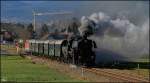 52.100 mit dem Weihnachtszug (SR 14011 Wf-Gt) nach Gutenstein am 24.12.13 bei Bad Fischau.