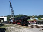 Die 52 7102 am 26.09.2013 in Ampflwanger Eisenbahnmuseum.