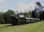 Die 78 618 am 31.05.2009 mit einem Sonderzug unterwegs auf der Museumsbahn Ampflwang-Timelkam.