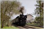 Fotozug SLP 19439 von Attnang-Puchheim nach Hausruck, am 21.4.2010 mit GEG 78 618 bespannt, bei der Scheinausfahrt aus Ottnang-Wolfsegg.