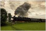 Fotodampfzug Z91151 (Attnang-Puchheim-Ried) mit der 78.618 nahe Wolfshtte am 6.8.2010    