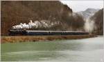 Winterdampffahrt durchs Gesuse - Unter diesem Motto fuhr die IGE Bahntouristik mit der GEG Dampflok 78.618 von Salzburg ber Linz, St.Valentin, Steyr, Hieflau  durch die beeindruckende