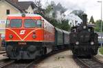 RBAHN 2050.09 und MLV 92.2271 am 07.Juli 2019 im Bahnhof Zwettl.