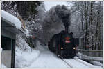 431.032 (ex ÖBB 93.1360) am 13.1.2019 mit ihrem Pn 59283 von Rokytnice n.