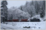 431.032 (ex ÖBB 93.1360) am 13.1.2019 mit ihrem Pn 59262 von Martinice nach Rokytnice n.