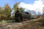 NBIK 93.1332 am 23.Oktober 2020 als NBiK-Fahrt 2 (Ferlach - Feistritz im Rosental) beim Strecken-Km 4,5 der Ferlacherbahn.