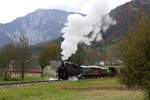 NBIK 93.1332 am 23.Oktober 2020 als NBiK-Fahrt 2 (Ferlach - Feistritz im Rosental) beim Strecken-Km 1,1 der Ferlacherbahn.