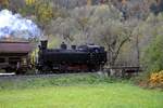 NBIK 93.1332 am 24.Oktober 2020 als NF 14793 (Launsdorf-Hochosterwitz - Wietersdorf - Launsdorf-Hochosterwitz) beim Strecken-Km 12,1 der Görschitztalbahn.