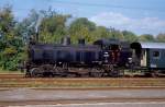 Dampflokomotive 93.1455 der GEG im Bahnhof Timelkam. Die GEG fhrt an Wochenenden im Sommer Sonderzge von Ampflwang nach Timelkam und zurck