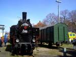 Die 93 1410 am 23.03.2008 beim Diesellok fest im Bahnpark Augsburg.