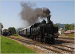 Dampflok 93.1332 (Bj 1927) der NbiK fhrt beim grten Oldtimerfest Krntens, von Weizelsdorf nach Ferlach.