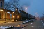 Dampfsonderzug von Wien Praterstern nach Langenlois am 22.12.2012 mit der 93.1420.