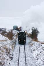 NLB 93.1420 als Nebenfahrt SGAG 14500 am 11.Februar 2013 im Einscnitt vor der Hst.