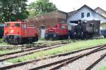 NLB 2060 091-2, BIF 2062 053-1 und NLB 93.1420 am 02.August 2014 in Mistelbach LB.