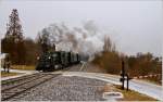 Fr eine kleine Gruppe aus England gab es dieser Tage Winterdampf in der Steiermark. Hier sieht man die dienstlteste Dampflok der Welt, die 671 der Gkb mit dem SPZ 8447 auf der Fahrt von Graz Kflacherbahnhof nach Kflach. 
Lieboch 4.2.2012 

