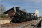 671 der GKB mit ihrem Sdz 8523 von Graz nach Wies-Eibiswald am 26.4.2012 nach dem Wasserhalt in Preding-Wieselsdorf aufgenommen.