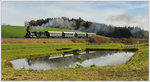 671 der GKB am 29.10.2016 mit ihrem SPZ 8524 von Wies nach Lieboch bei den Teichen in Kressbach kurz vor Deutschlandsberg.