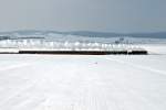 Noch ein Foto vom Winterdampf am 17.02.2013: 52 100 mit dem Zug 14370, unterwegs nach Ernstbrunn, kurz vor Mollmannsdorf.