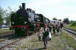 Dampflok 638.1301 mit Sonderzug in Freilassing  10.05.09