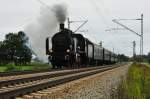 Die Dampflokmotive 638.1301 der GEG auf den Weg bei bersee im Rahmen einer Sonderfahrt an den Chiemsee am 14.09.13.