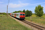 Wenn an der Strecke zwischen Wien Stadlau und Marchegg Arbeiten durchgeführt - zur Zeit wird die Strecke elektrifiziert - wird der REX zwischen Wien Bratislava über Gänserndorf