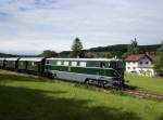 Die 2050 005 am 31.05.2009 unterwegs auf der Museumsbahn Ampflwang-Timelkam.