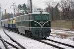 GEG 2050.05 am 31.Mrz 2013 betriebsbereit am Schlu der Nebenfahrt SR 14568 nach Waldmhle im Bf.