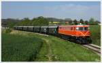Am 1.Mai 2014 fährt die Nostalgie Diesellok 2050.09 von Wien Praterstern nach Ernstbrunn. Karnabrunn 1.5.2014 	